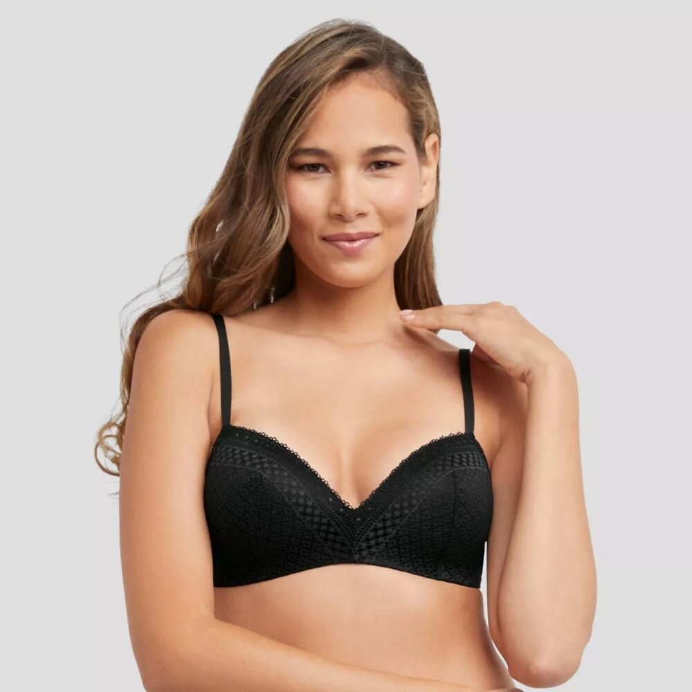 Maidenform Self Expressions Women's Wireless Bra Black Size 38B